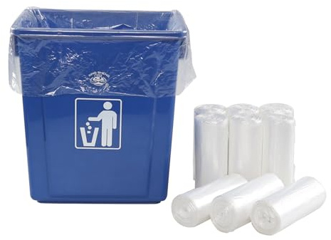 Farmoon Bolsas de basura transparentes de 50 L, 9 rollos, 225 bolsas de basura