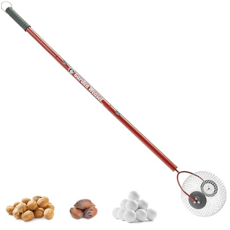 GARDEN WEASEL Medium Nut Gatherer Roller for Pecans Golf Balls Hickory Nuts