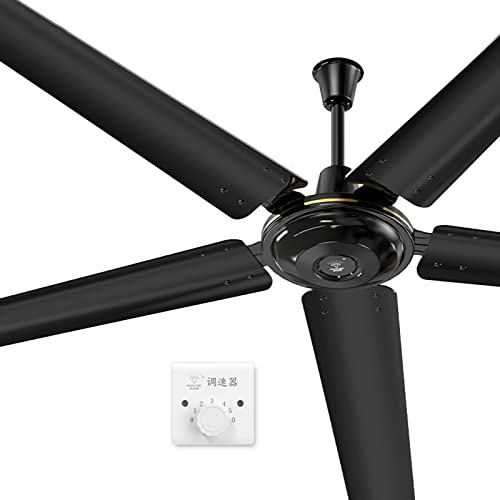 MEVZHH Ventiladores de Techo con Lámparas,Ventilador de Techo con Luces,Ventilador de Techo de Viento Fuerte para el Hogar Y el Comercio con Cuchillas de Hierro 3Xiron,Interruptor de Control de Pared,