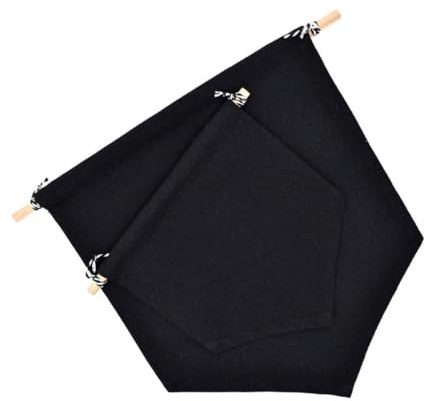 ROMISBABA 2 Stück Wandhänger Banner und Wimpel aus Gebrauchstauglichem Material Schwarze Kinderzimmer Deko für Anstecknadel Sammlung und Wanddisplay