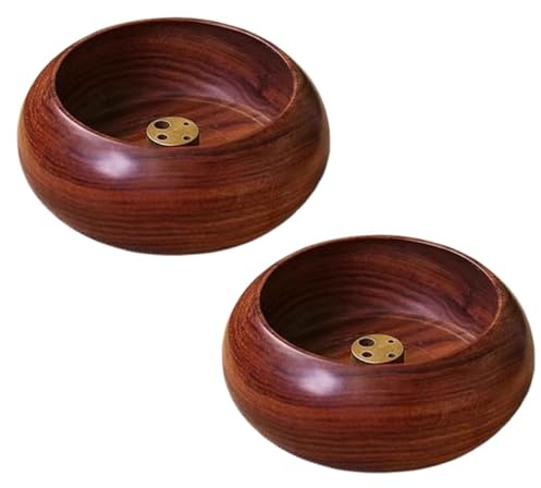 2-Piece Incense Holder Set, Decorative Ash Catcher Burner for Home | Compact room fragrance accessories for yoga, meditation, and daily aromatherapy routines