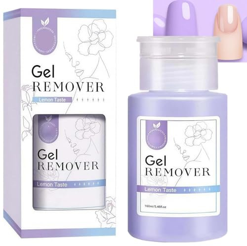 160ml Gel Polish Remover Acetone, Professional Nail Varnish Cleaner- Quick | Effective for Manicure Pedicure, Salon & Home Use