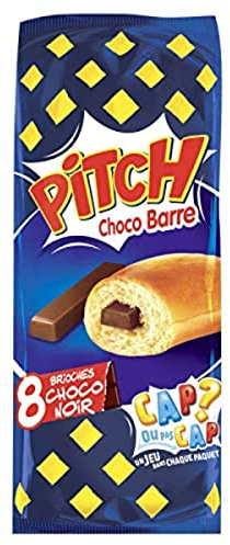 Pitch Brioche Choco Barre Noir - Le sachet de 8