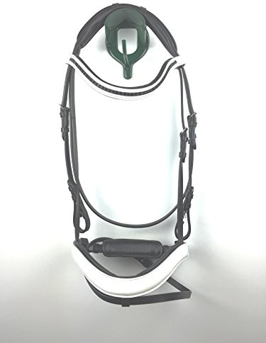 gs-sports Trense, weiße Lacktrense, schwedisches Reithalfter (Warmblut WB)