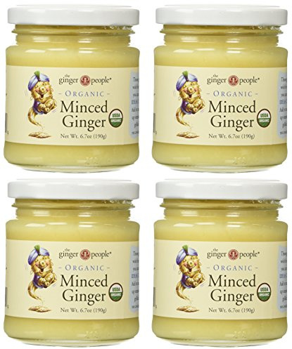 Organic Minced Ginger 4 Pack (6.7 Oz Ea)