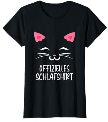 Schlafmütze Frauen Mädchen Morgenmuffel Katze Schlaf T-Shirt