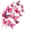 HDKAJL 72 Pièces 3D Papillon Decoration, Autocollants Muraux Papillon, Décoration de Papillon, 3D Stickers Papillons Muraux pour Decoration Chambre Fille, Chambre d'enfant, Chambre à Coucher, Salon