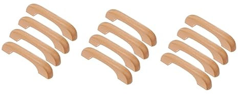 OSALADI 12stücke Teiliges Modernen Holzgriffen Für Schränke Und Einfache Montage Minimalistisches Design Buchenholz Für Möbel Und Inneneinrichtungen