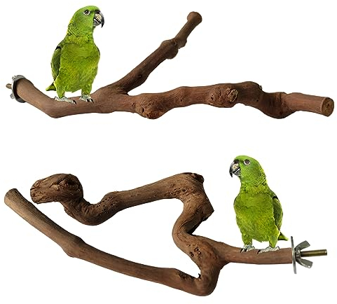 Molyorch 2 Stücke Vögel Ständer Spielzeug, Vogel Papagei Schaukel Spielzeug, für Tigerhaut Papagei, Der Ara, Canary Zubehör