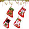 YSTrillion Calcetín de Navidad,4 Piezas Medias Navideñas Pequeñas,Calcetines de Navidad para el árbol de Navidad Chimenea Decoración
