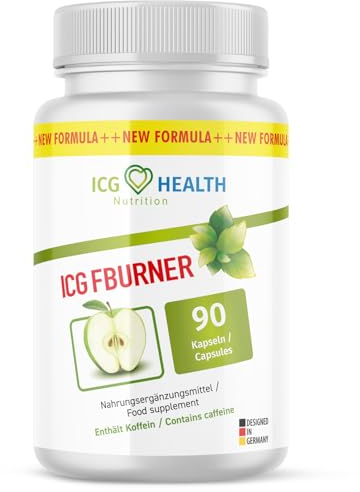 ICG FBURNER Health Nutrition | mit natürlichen Inhaltsstoffen | F Burn für Frau und Mann | 90 Kapseln 1x