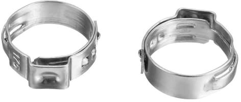 pipe Clamps 6PCS Stainless Steel 304 Single Ear Hose Clamps Assortment Kit Single,76.8,80.0mm