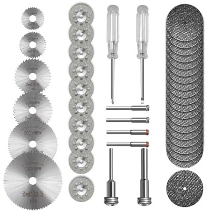 Dremel Cutting Discs for Rotary Tool - 36pcs Diamond Cutting Wheels, Plastic, Metal Cutting