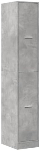 vidaXL Apothekerschrank Betongrau 30x41x174,5 cm Holzwerkstoff