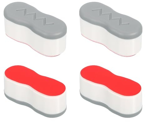 QUARKZMAN 4pz Kit Paraurti Sedile WC Paraurti Spessore 18mm Bidet Paraurti | Cuscinetti Gomma Sedile Curvo Distanziatore Sostituzione, con Adesivo Forte, per Copertura WC