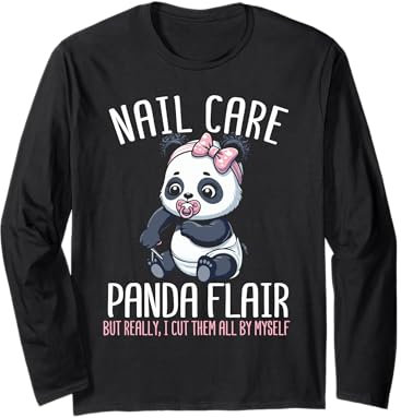 Nagelpflege Panda Baby Panda Cub Langarmshirt