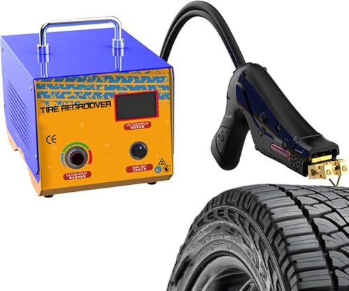 Machine à rainurer de pneu 1000 W pour camion tout-terrain avec 20 lames, machine chauffante pour approfondir le motif de la bande de roulement, rechaper les vieux pneus