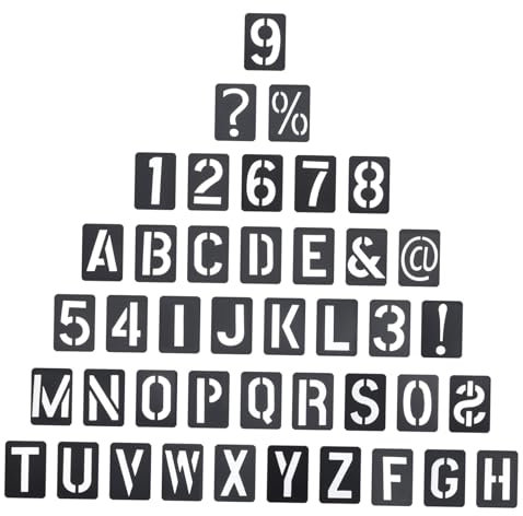 STOBOK Stoffschablonen Alphabetschablonen Aus Wiederverwendbare Buchstabenschablonen Abwaschbare Malvorlagen Für Diy-kreationen Und Horizontale Dekoration