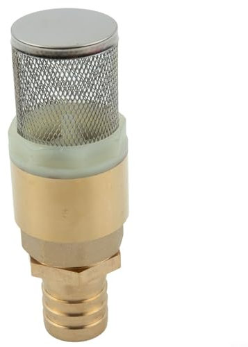Sumsoctober Clapet anti-retour en laiton - Valve à pied de 2,5 cm - Valve anti-retour pour pompe - Raccord de tuyau avec tuyau de 25 mm (valves de 2,5 cm + diamètre 25 mm)