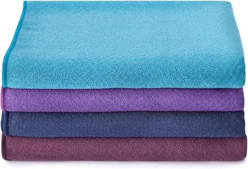 Yogamatters Grippy Yoga Mat Towel, 183cm x 61cm | Non-Slip Hot Yoga Microfiber Towel, Bikram Pilates (Fig)
