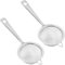 Fine Mesh Tea Strainer, Stainless Steel, Set of 2, Long Handle for Loose Tea, Coffee, Spices, Kitchen Sifter