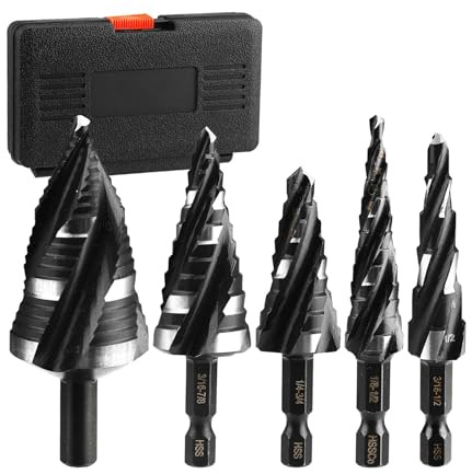 Bit De Taladro De Paso - Bit De Perforación De Paso Para Metal, Sin Paso, Paso | Borde De Paso Para Metal, Herramientas De Corte De Acero De Alta Velocidad De Calidad Industrial Para
