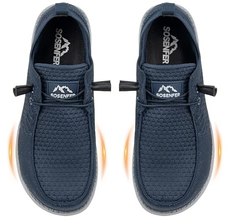 Sosenfer Steel Toe Shoes for Men | Slip Resistant Work Boots with Composite Toe | Lightweight Safety Loafers for Construction & Warehouse | Non-Slip Rubber Outsole-SHENLAN-47