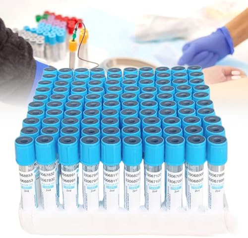 Tubes De Coagulation Pour Prélèvement Sanguin Sous Vide, Sans Additif Pet, Pour Centrifugeuse De Sang Veineux Et Compatibilité Avec Les Kits De,Blue-10ml