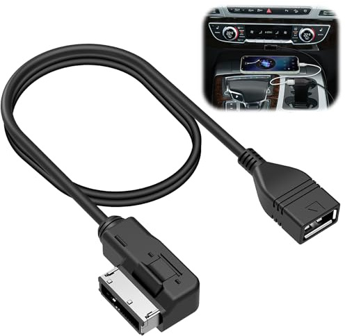 teasteam Adattatore USB Audio Cavo MP3 di Interfaccia Musicale MDI AMI, Lettore di Unità Flash USB per Chiave del Veicolo Compatibile con Volkswagen Audi VW Interfaccia Multimediale (1 Metro)