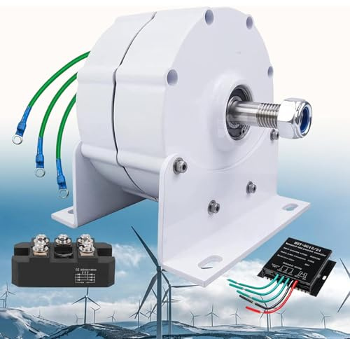 Kit de generador de turbina eólica Vertical silencioso para Uso doméstico, solución portátil de energía renovable con Controlador para generación de energía residencial.