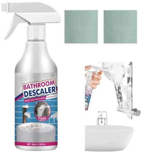 Nettoyeur deTaches Têtues,Lessive Liquide,Nettoyant Salle de Bain, Nettoyant Anti-Calcaire pour Cabine de Douche, Produit d'Entretien Multi-Surfaces Pour WC Toilettes Égout Salle de Bains Nettoyage -