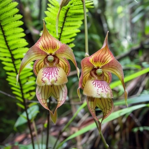 semi di orchidea faccia di scimmia, giardino, rare Dracula simia, orchidea, resistenti da giardino 50pcs