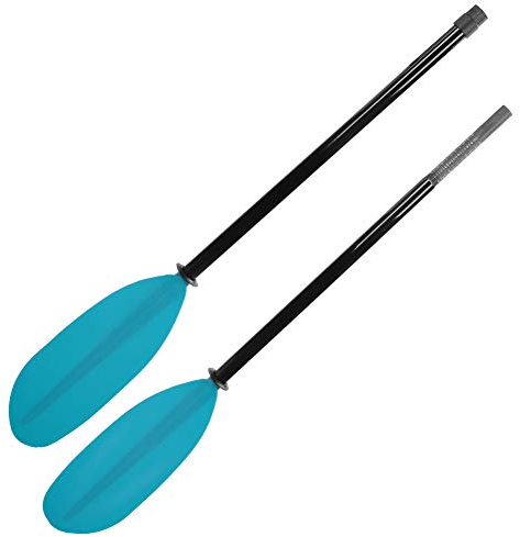 Doppelend verstellbare Fiberglas-Paddel-Standup-Paddel für Surf-Kajak-Schlauchboote (215–225 cm)
