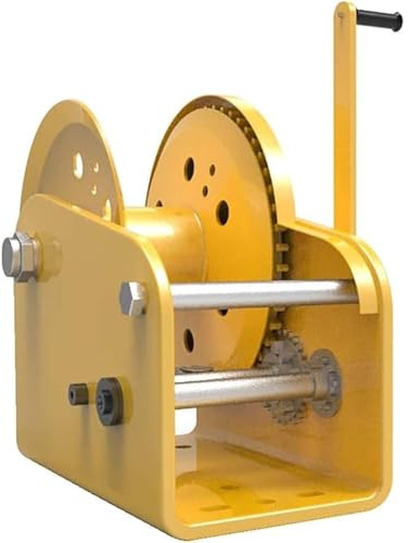 Verricello manuale per rimorchi con cavo in acciaio e gancio per sollevamento e traino, capacità 1200 kg, lunghezza 30 m, ideale per applicazioni marine