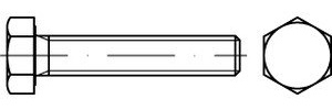 ISO 4017 A 4 - 70 Sechskantschrauben mit Gewinde bis Kopf - Abmessung: M30x70* (1 Stück)