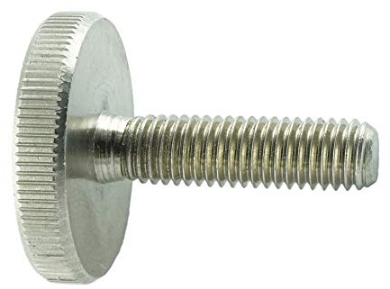 Eisenwaren2000 | M6 x 16 mm DIN 653 Rändelschrauben (5 Stück) - neidrige Form - Edelstahl A1 1.4305 VA - rostfrei