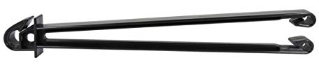 Eider 4X Abstandsisolator für Stabmattenzaun, Doppel-, Gitterstabmatte - Flexibler Vollkunststoff, UV beständig - für Weidezaunlitze, Seil und Band einsetzbar