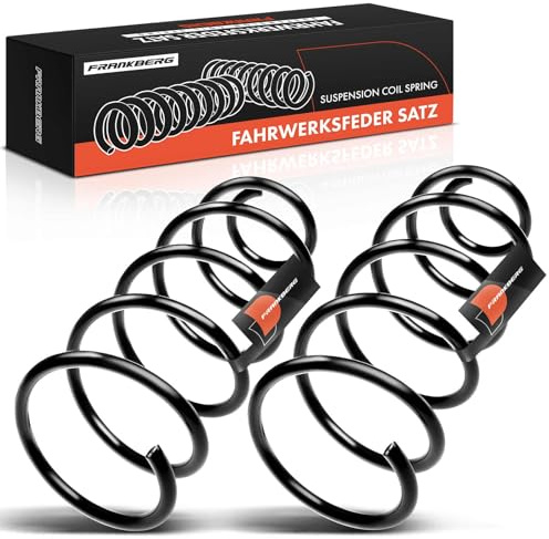 Frankberg 2x Muelles de chasis Muelles de suspensión Compatible con Golf IV 1J1 A3 8L1 Golf IV Variantee 1J5 O.c.t.a.v.i.a I Combi 1U5 O.c.t.a.v.i.a I 1U2 Replace# 1J0411105BH
