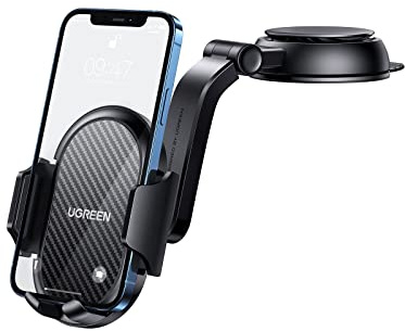 UGREEN Support Téléphone Voiture Ventouse Pare Brise Porte Smartphone Automobile Tableau Bord Pose Auto Rotation 360 Degrés Compatible avec iPhone 16 15 Plus Pro Max Galaxy S24 S23 S22 Ultra