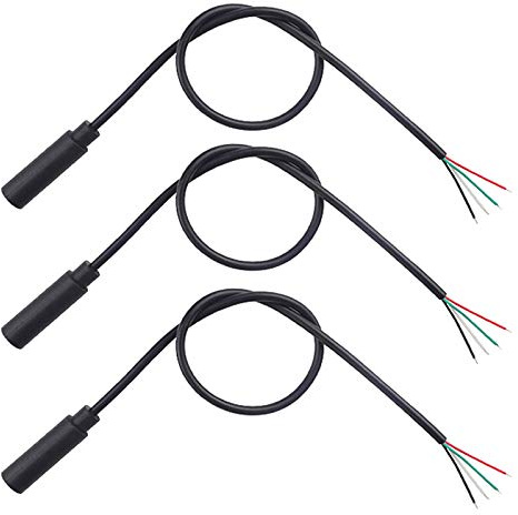 winwill 6Pcs 3.5mm Female Jack to Bare Wire Open End TRRS 4 Pole Stereo Audio Cable Replacement for Headphone Earphone Microphone Repair Cable 11.8 inch
