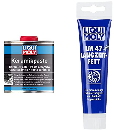 Liqui Moly 3420 Keramikpaste 250 g & P000371 Moly 3510 LM 47 Langzeitfett + MoS2 100 g