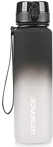 UZSPACE Sport Trinkflasche 500ml/800ml/2l, Trinkflasche Kinder Auslaufsicher Kohlensäure Geeignet, Spülmaschinenfest, Tritan & BPA-frei Wasserflasche für Fahrrad, Outdoor, Wandern