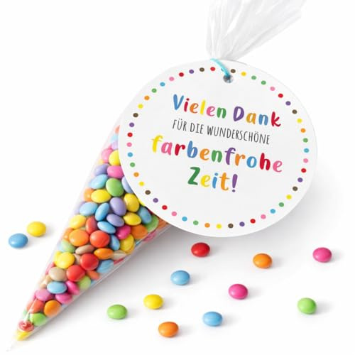 Abschiedsgeschenk Kindergarten Erzieherin Karte – Danke Karte Kita Abschied Geschenk für Erzieher Erzieherin – Anhänger für Mitgebsel Einschulung Kindergarten Abschied 9,5 cm