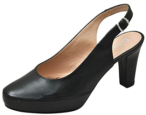 Dorking Calzado de Tacon Medio-Alto para Mujer. Modelo: BLESA D5833 Sugar. Color: Negro Talla: 40