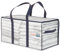 WRAPPYBAG im 4er-Pack Große Aufbewahrungstaschen aus transparentem Kunststoff – XXL-Tasche für Umzug/Reise – Stabil, dick & wasserdicht mit verstärkten Griffen – für Kleidung & Bettwäsche – 75x36x38cm