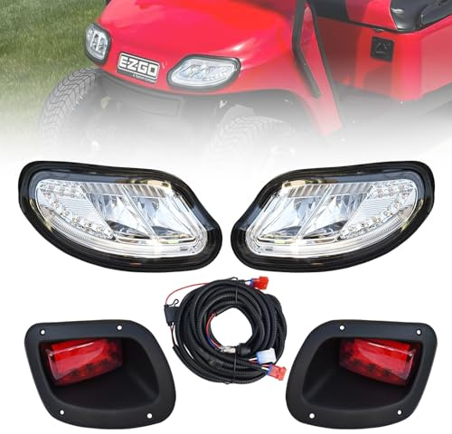 Orle Oko LED Head Tail Light Kit For EZGO Freedom/t48 2014-UP Gas or Electric Golf Cart Models Front Rear Replace 12V Light Kit Assembly For EZGO Freedom