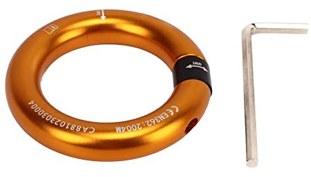 Keenso Abseilring, Abseil-Verbindungsring, Kletter-O-Ring, 2400 Kg Bruchkraft, Effizient, Abnehmbarer Kletter-O-Ring, Kletterverbindung, Sicherung für Baumpfleger-Rettungsaufsteiger