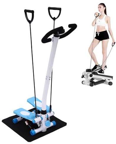 2 in 1 Fitness Swing Side Stepper mit LCD-Schirm und Handgriff, 150kg Up-Down Swing Stepper Bein Arm Trainer für Zuhause, Schöner Arsch/Schlanker Arm/Schöne Taille