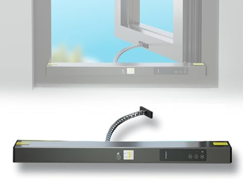 THYXGS Apri Finestra Manuale/Elettrico a Catena, Apri Finestra Intelligente Wireless, Spinta di 150 N, Non Necessita di Spina E Resistenza All'energia Solare, Meccanismo di Blocco da Corpi Estranei