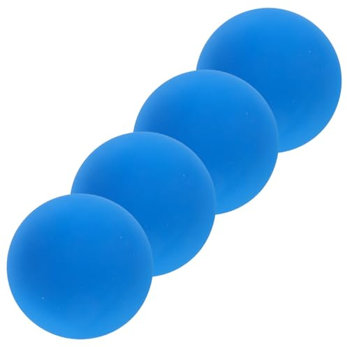 minkissy 4 Pcs Blue Rubber Practice Squash Balls High-bouncing Lightweight Design for Beginners and Adults, for Outdoor Competition and Squash Training to Enhance Hand-eye Coordination